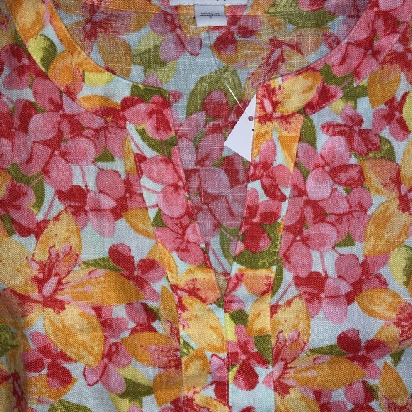 J. Jill Love Linen Sleeveless Tunic Style Dress - Picture 3 of 7